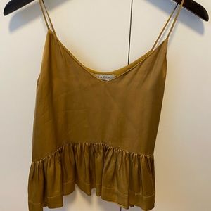 Sandro Gold Silk Top